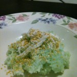 Coconut pandan sticky rice