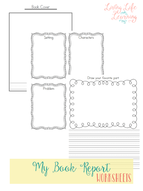 These book report worksheets are great for kindergarten or grade 1 students. There’s large lines for them to easily write in with places to draw and show their creative side as well.