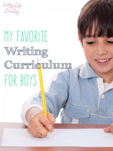 Awesome homeschool resources - my favorite writing curriculum for boys