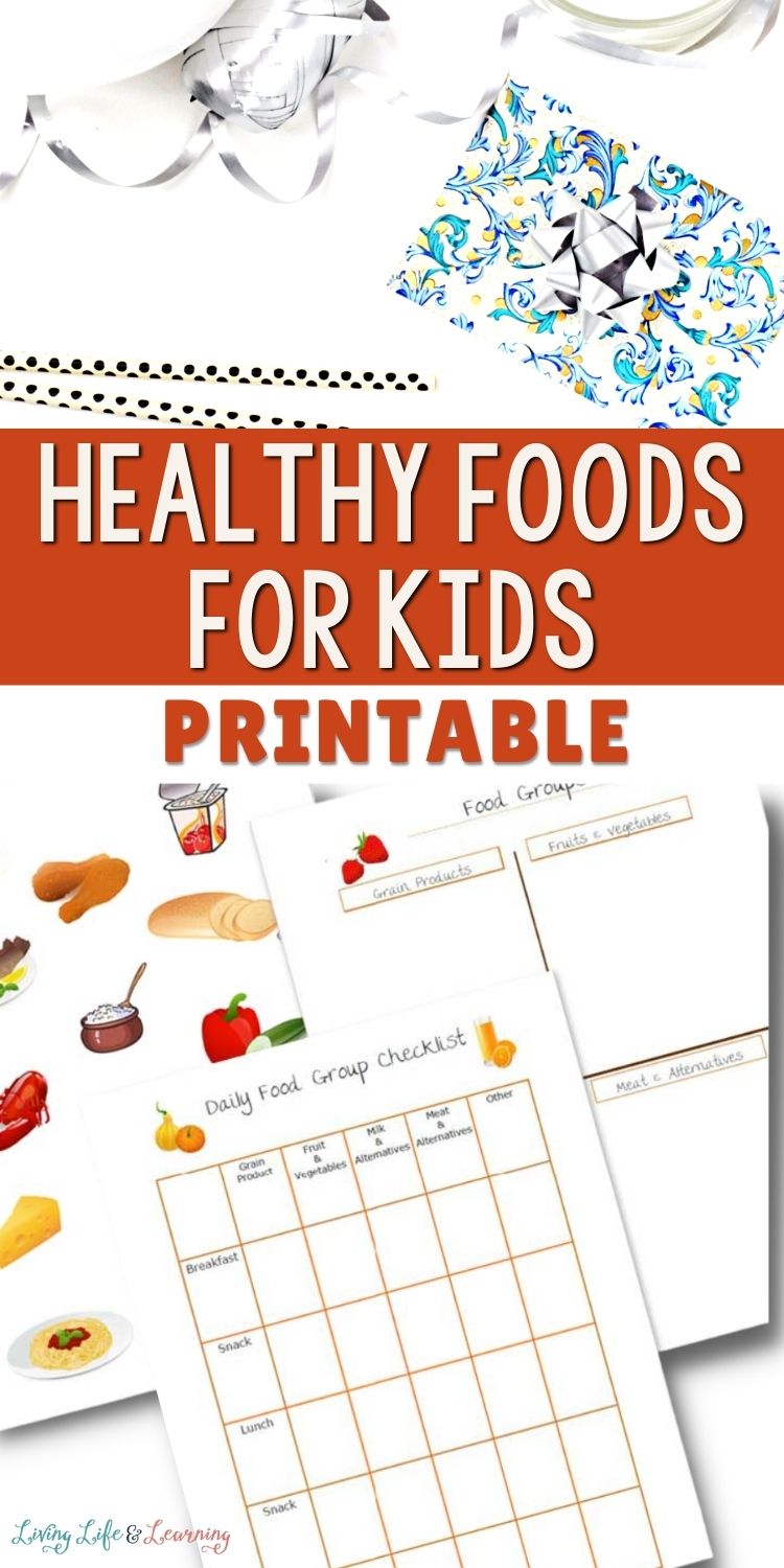 Healthy Foods for Kids Printable
