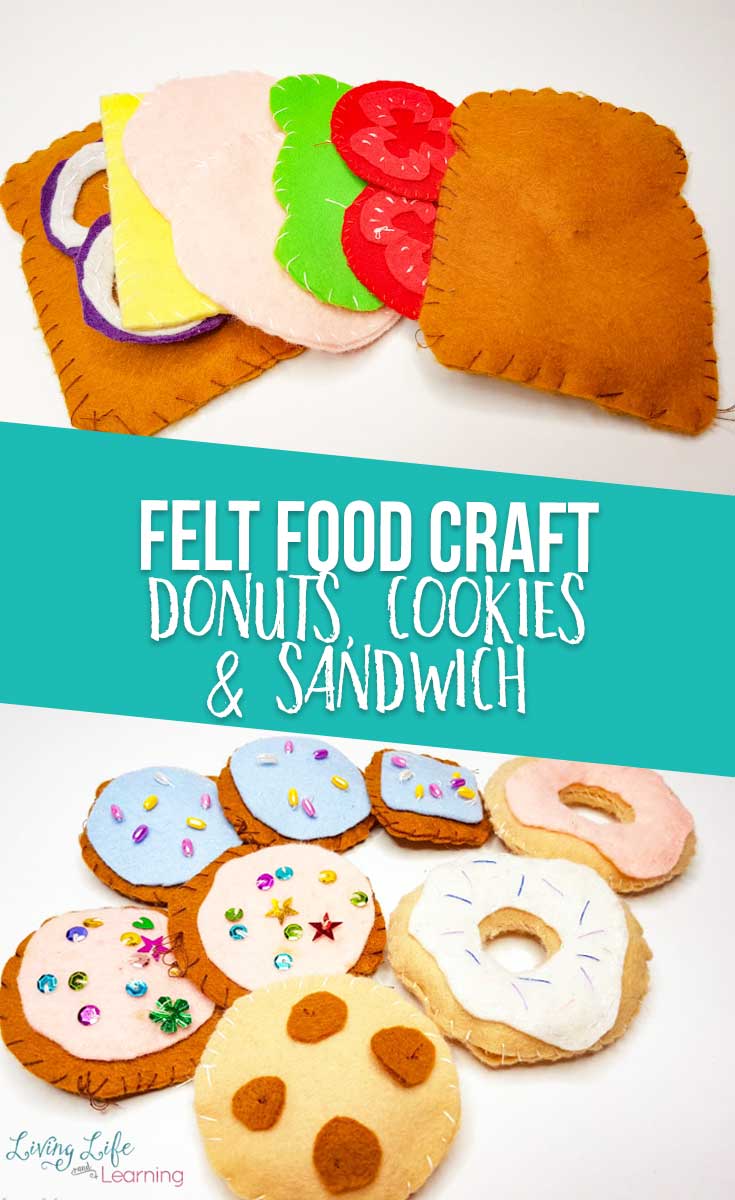 Felt Food Crafts: donuts, cookies and sandwich