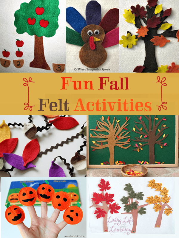 Frugal fun fall felt projects that you can make yourself that look great and make great activities
