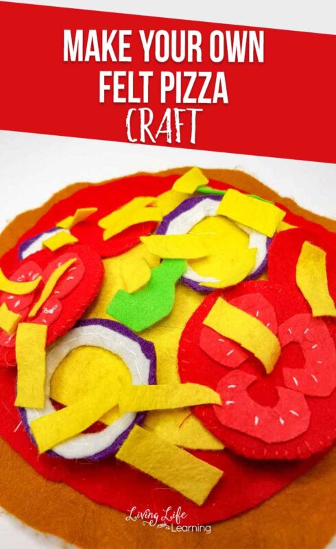 Make your own felt pizza craft
