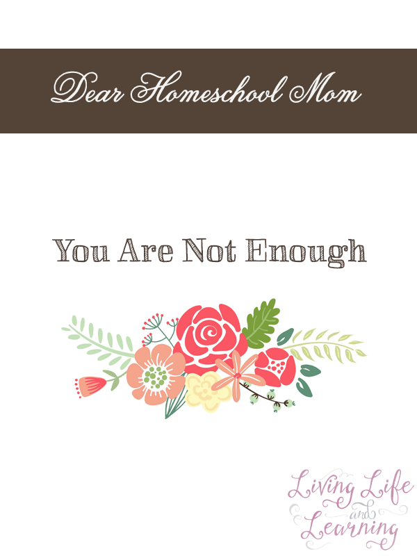 Dear Homeschool Mom, You Can't Do it All - no one can do it all, do the best you can at what you do, it is enough.