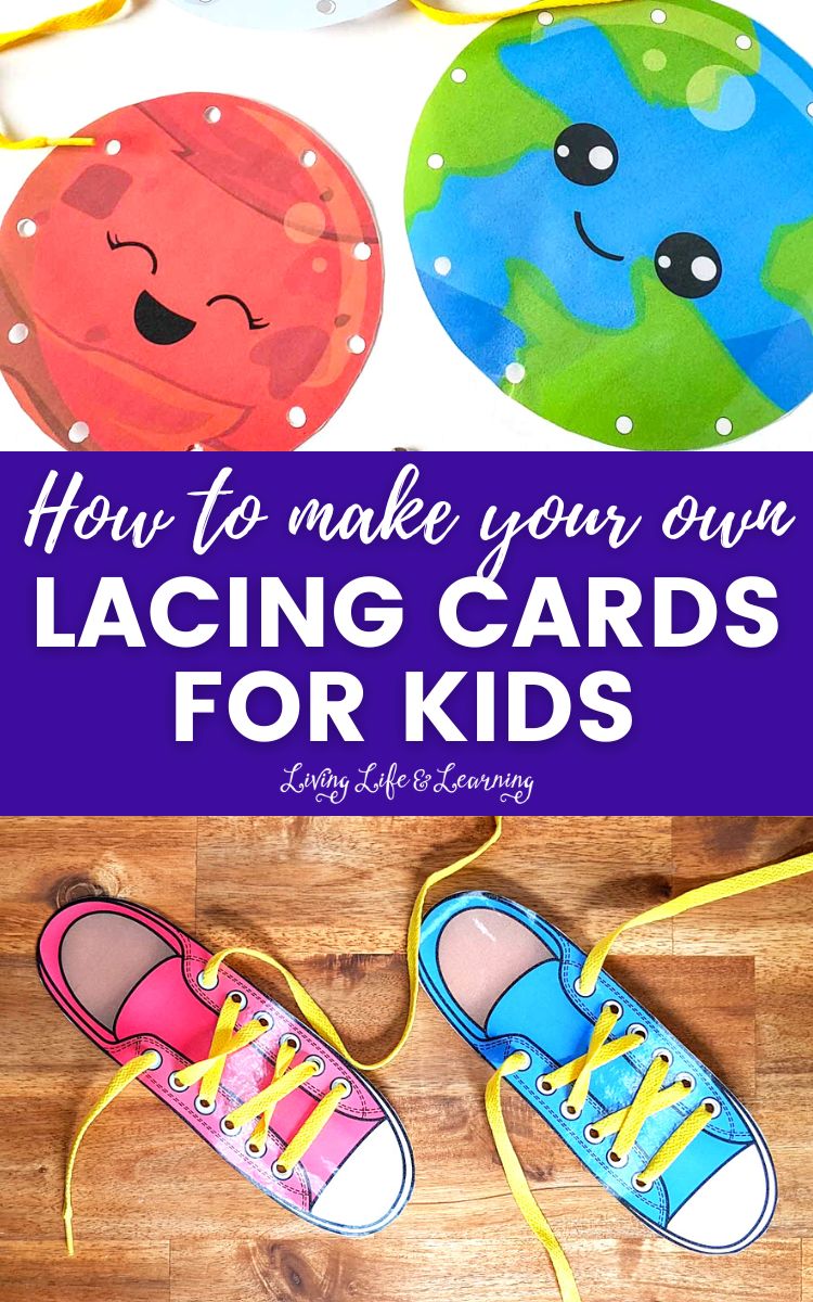 How to Make Your Own Lacing Cards for Kids