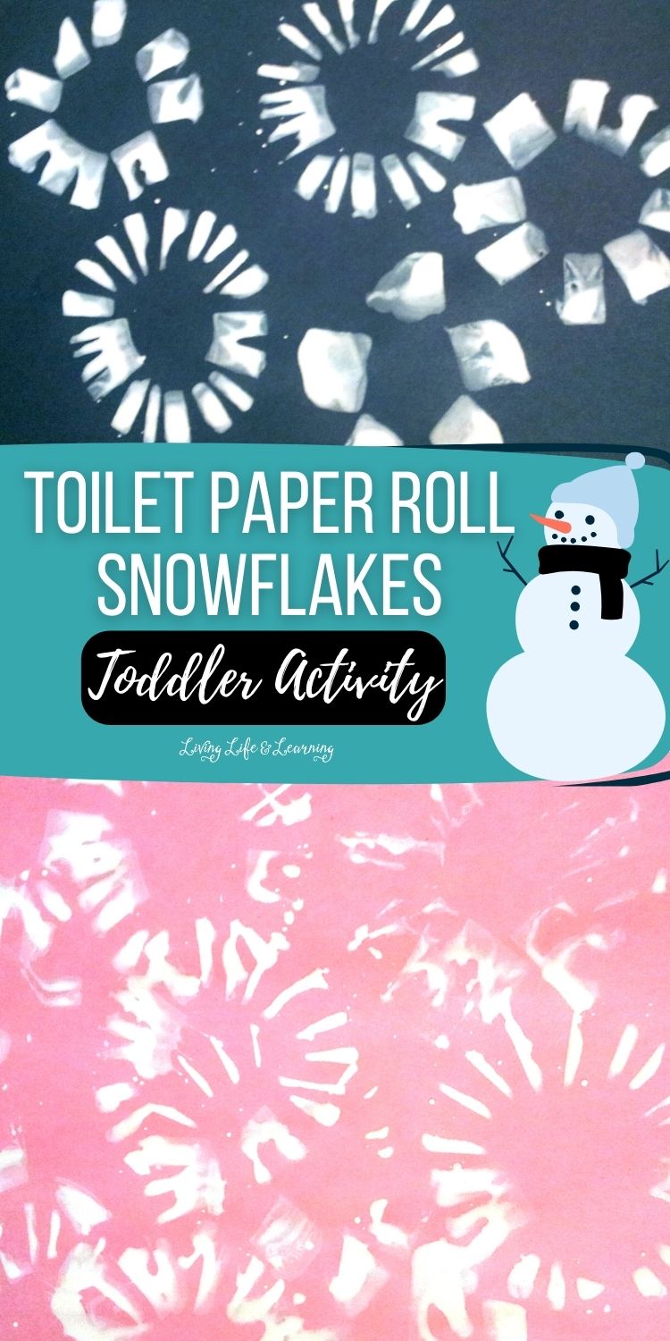 Toilet Paper Roll Snowflakes Toddler Activity