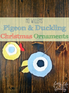 Make your own Pigeon and Duckling Christmas ornaments so they can spend Christmas with you