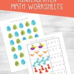 Fun Dinosaur Kindergarten Math Worksheets