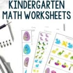 dinosaur kindergarten math worksheets