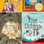 Best Books to Read Aloud to Early Elementary Kids: 4 panels of different book covers.