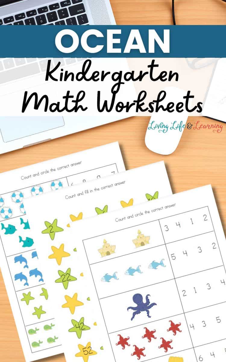 Ocean Kindergarten Math Worksheets