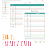 Is homeschool planning stressing you out? Create a daily homeschool schedule to keep your kids on track and on top of your homeschool day.