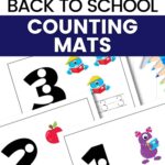 Back to School Counting Mats