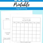 pages of My Calendar Book Printable on a table