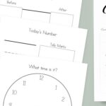 pages of My Calendar Book Printable on a table