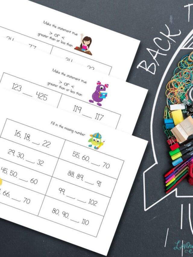 Back to School Math Worksheets for 2nd Grade Story