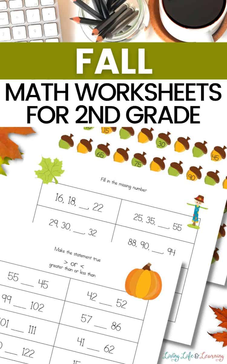 Fall Math Worksheets for 2nd Grade