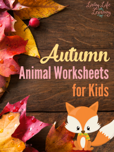 Autumn Animal Worksheets for Kids