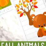 Fall Animals Counting Cards and Puzzles