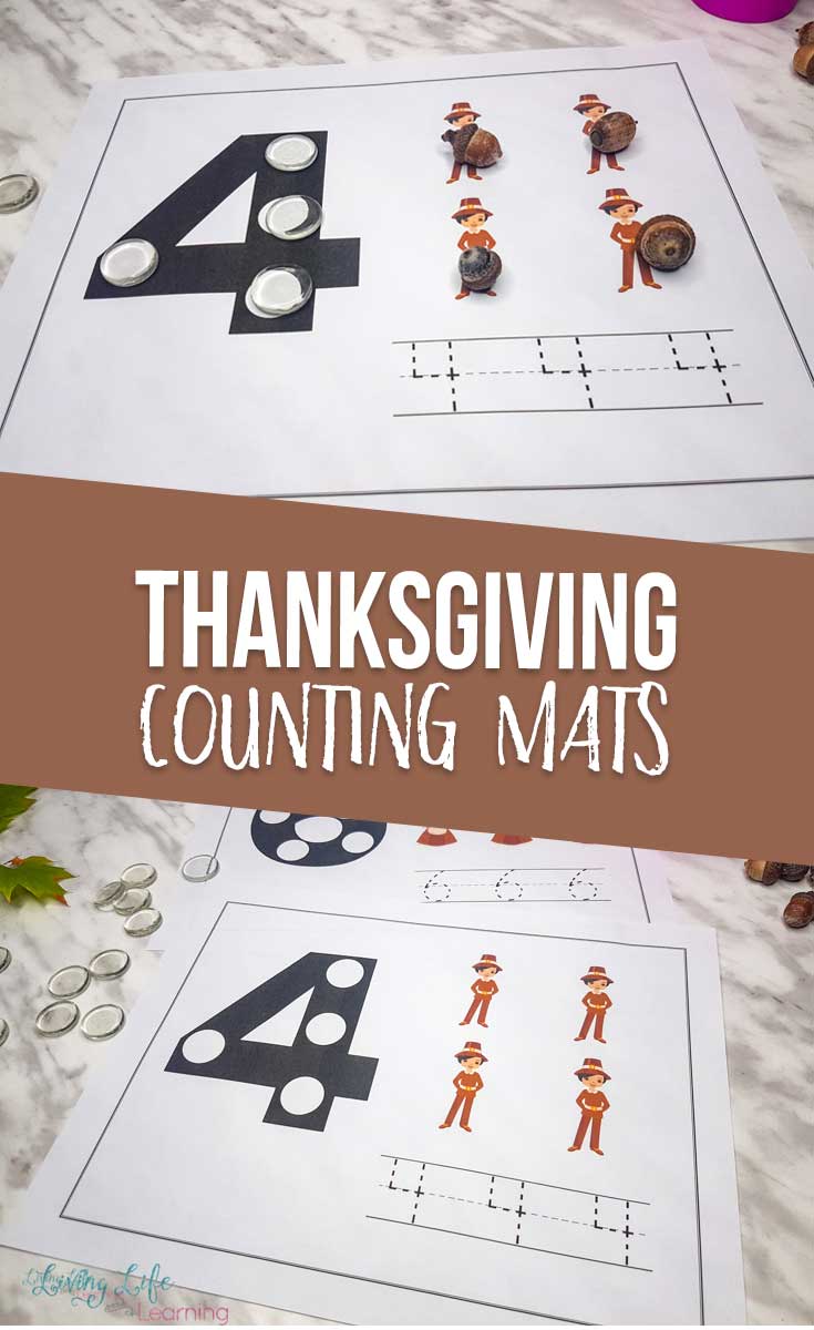 Thanksgiving Counting Mats