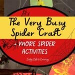 The Very Busy Spider Craft and More Spider Activities