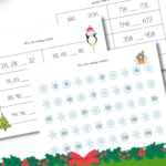 Christmas Math Worksheets for 2nd Grade