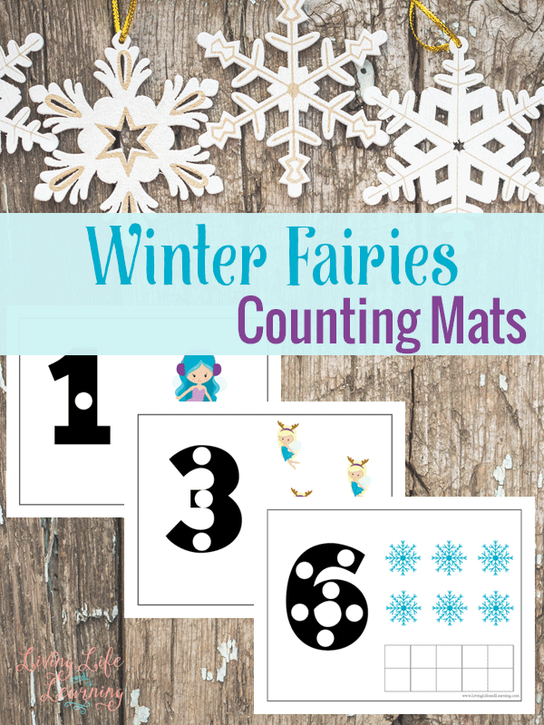 Winter Fairies Counting Mats 
