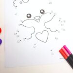 Valentine’s Day Connect the Dots Printables on a table