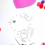 A page from the Valentine’s Day Connect the Dots Printables