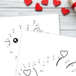 Two pages included in the Valentine’s Day Connect the Dots Printables