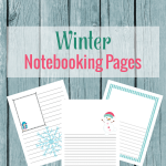 Capture your child's written narrations with these adorable winter notebooking pages for kids. A fun way to get your child writing this winter.