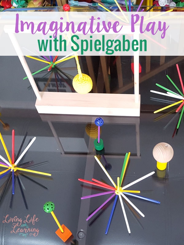 These open ended toys are a great way to invite imaginative play with Spielgaben toys