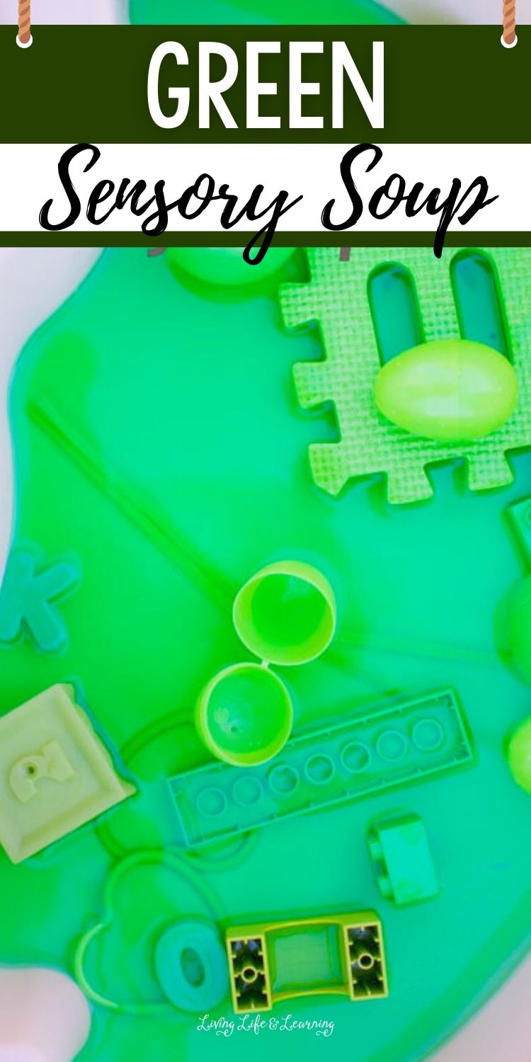 Green Sensory Soup: Fun Messy Play Idea