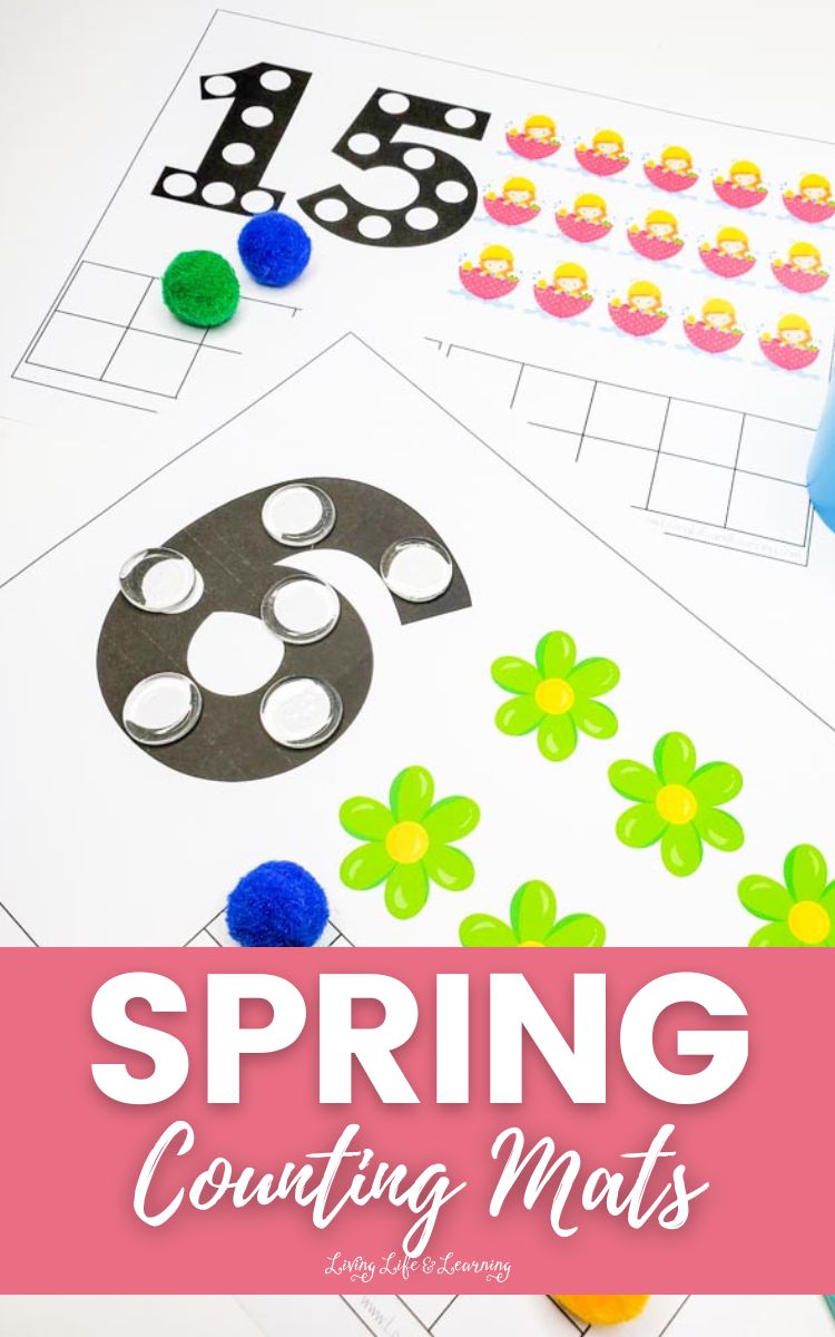Spring Counting Mats (1-20)