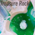 We used previously used baking soda to make Fizzy Treasure Rocks for a very satisfying baking soda and vinegar reaction. My toddler and my preschooler had a blast!