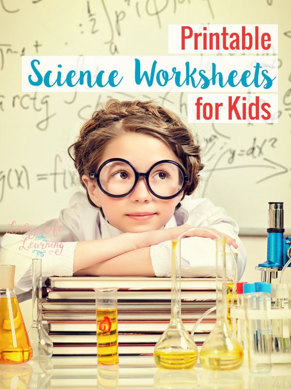 Grab these free printable science worksheets for kids to make learning fun