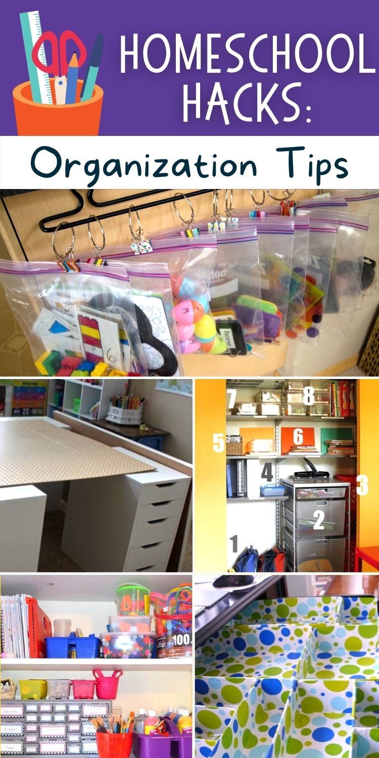 Homeschool Hacks and Homeschool Organization Tips
