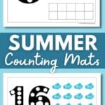 Summer counting mats pages