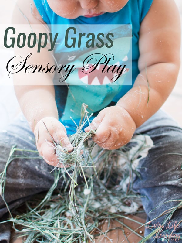 Goopy Grass Sensory Play