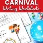 Carnival Writing Worksheets