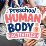 Collage of Preschool Human Body Activities