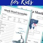 Image of shark printables for kids