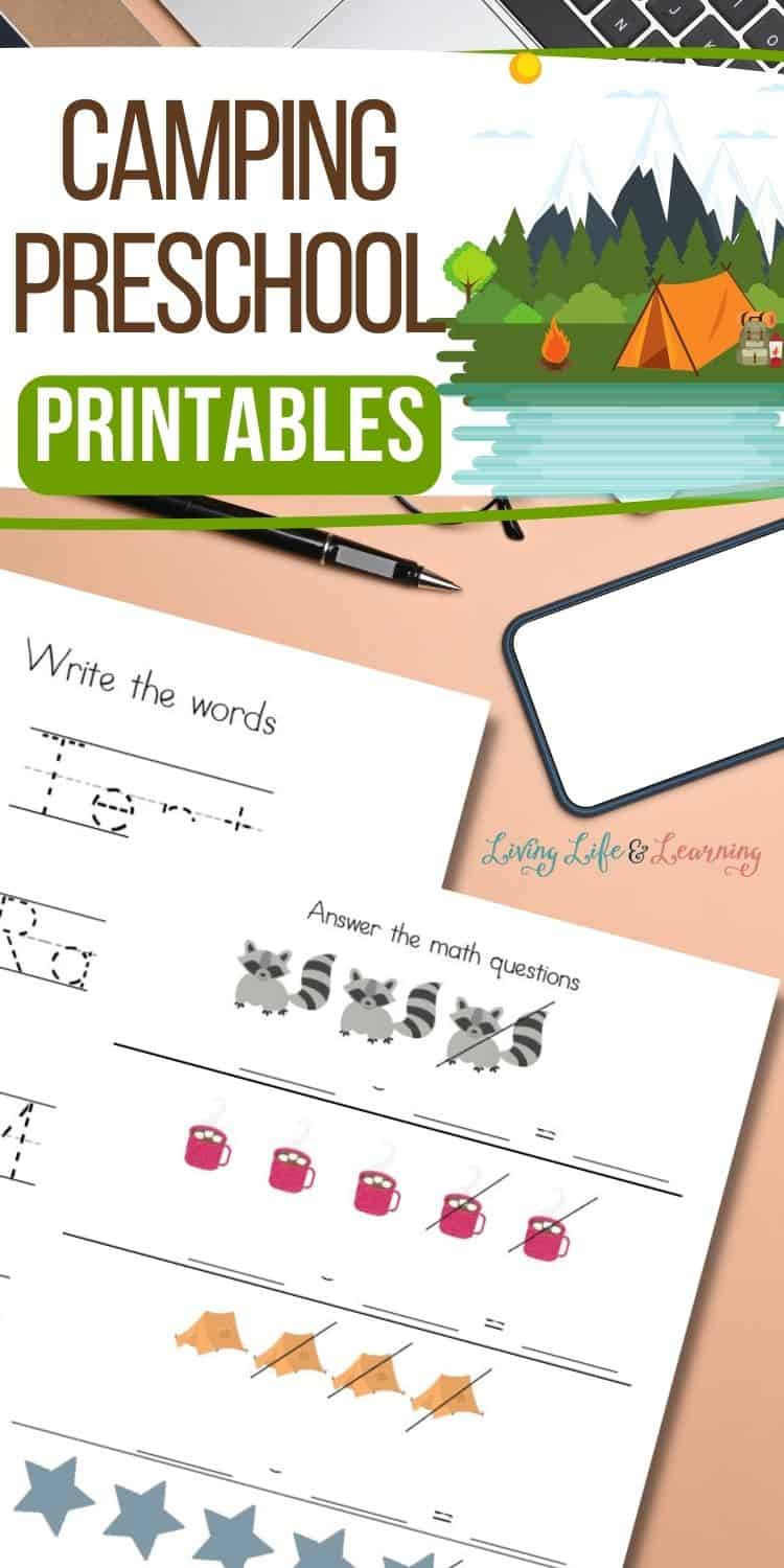 Camping Preschool Printables