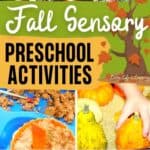 Fall Sensory Preschool Activities