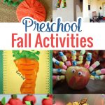 Bring out those red, orange, browns and yellows to create some precious preschool fall activities that your child will love.