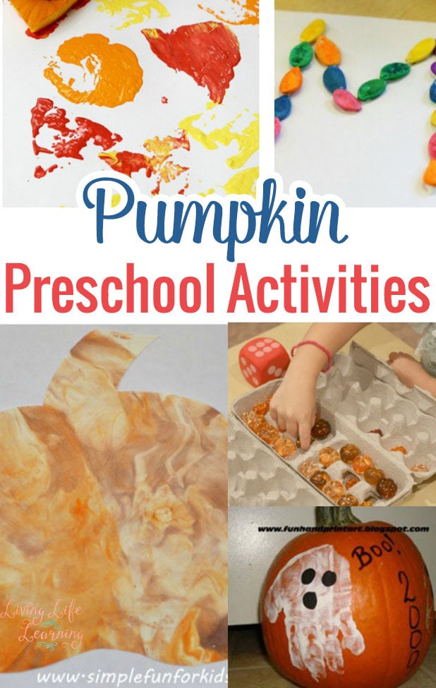 Get ready for fall with one of these fun pumpkin preschool activities, the perfect ideas to get your child in the spirit for fall and the beautiful colors.