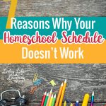 Did your homeschool schedule fail you this year? What changes do you need to make, these 7 reasons why your homeschool schedule doesn't work will give you ideas on what needs to change for the upcoming school year.