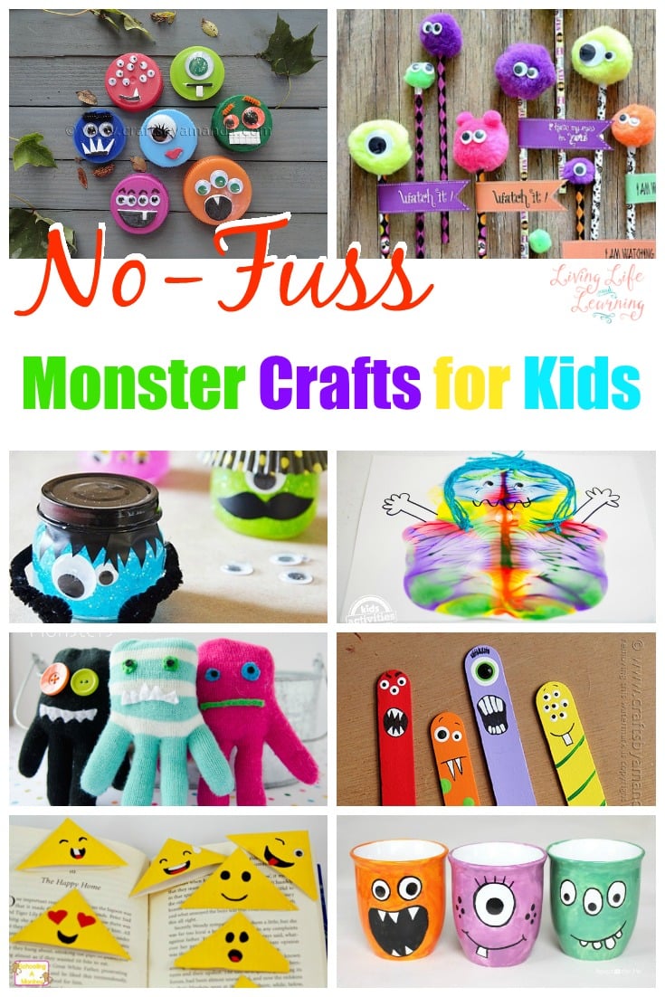 If you love monsters, then you won't want to miss this collection of high-quality monster crafts that make the perfect Halloween crafts for kids!