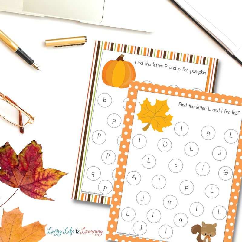 Fall Letter Find Printables