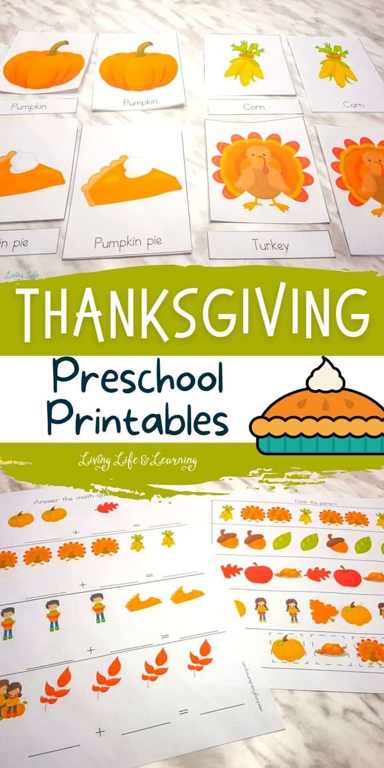 Thanksgiving Preschool Printables